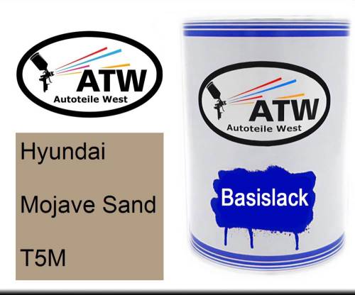 Hyundai, Mojave Sand, T5M: 500ml Lackdose, von ATW Autoteile West.